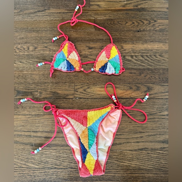 It's Now Cool Other - It’s Now Cool Nirvana Crochet Bikini Set